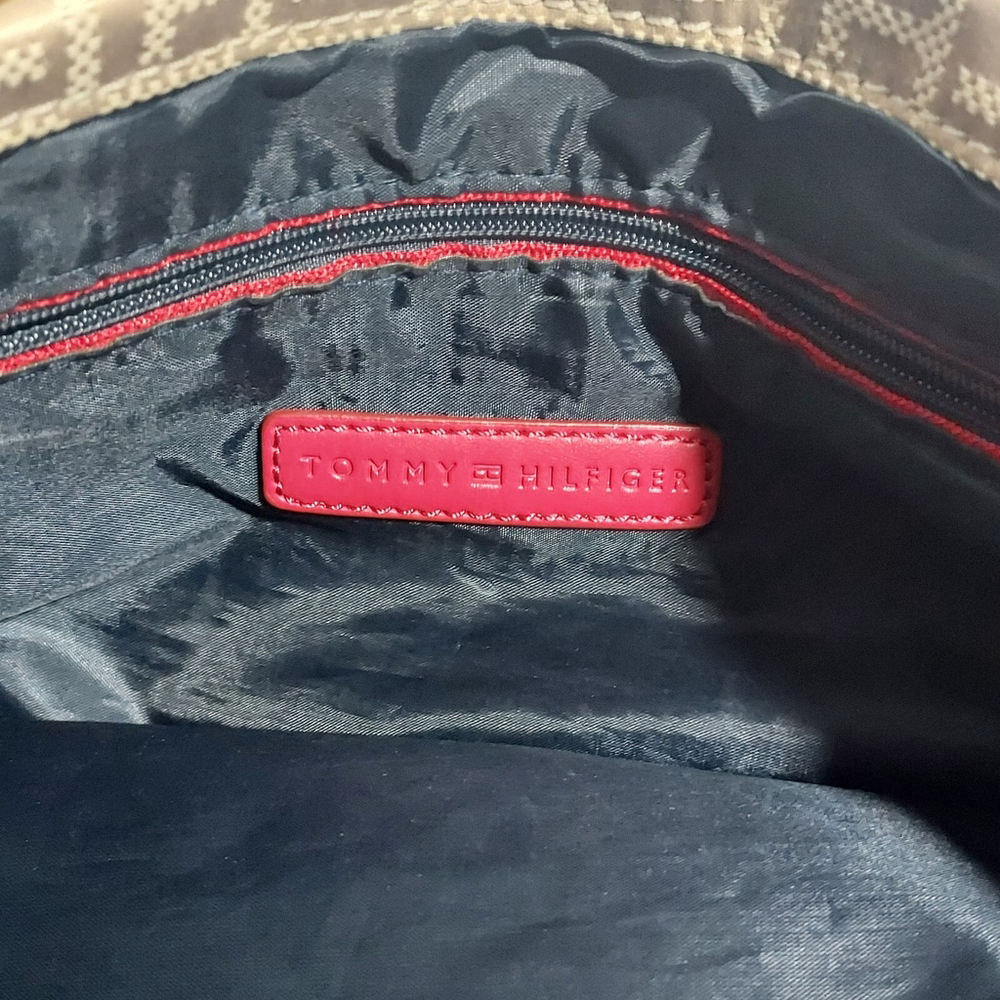 Tommy Hilfiger Womens Purse Tote Shoulder Bag Shopper Handbag Monogram Logo - Picture 4 of 7